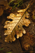Timeless Oak Leaf Pendant - In Brass